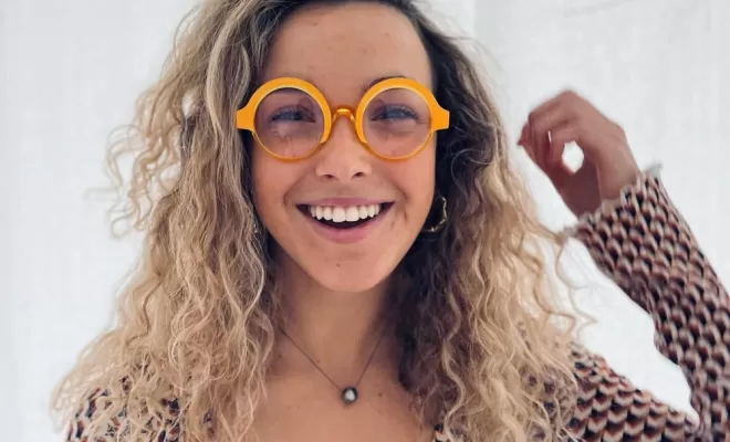 Monture Pierre Eyewear jaune, Dax, Les lunettes du voisin